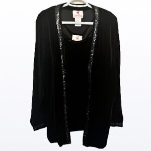 NWT Quaker Factory Sequined Set